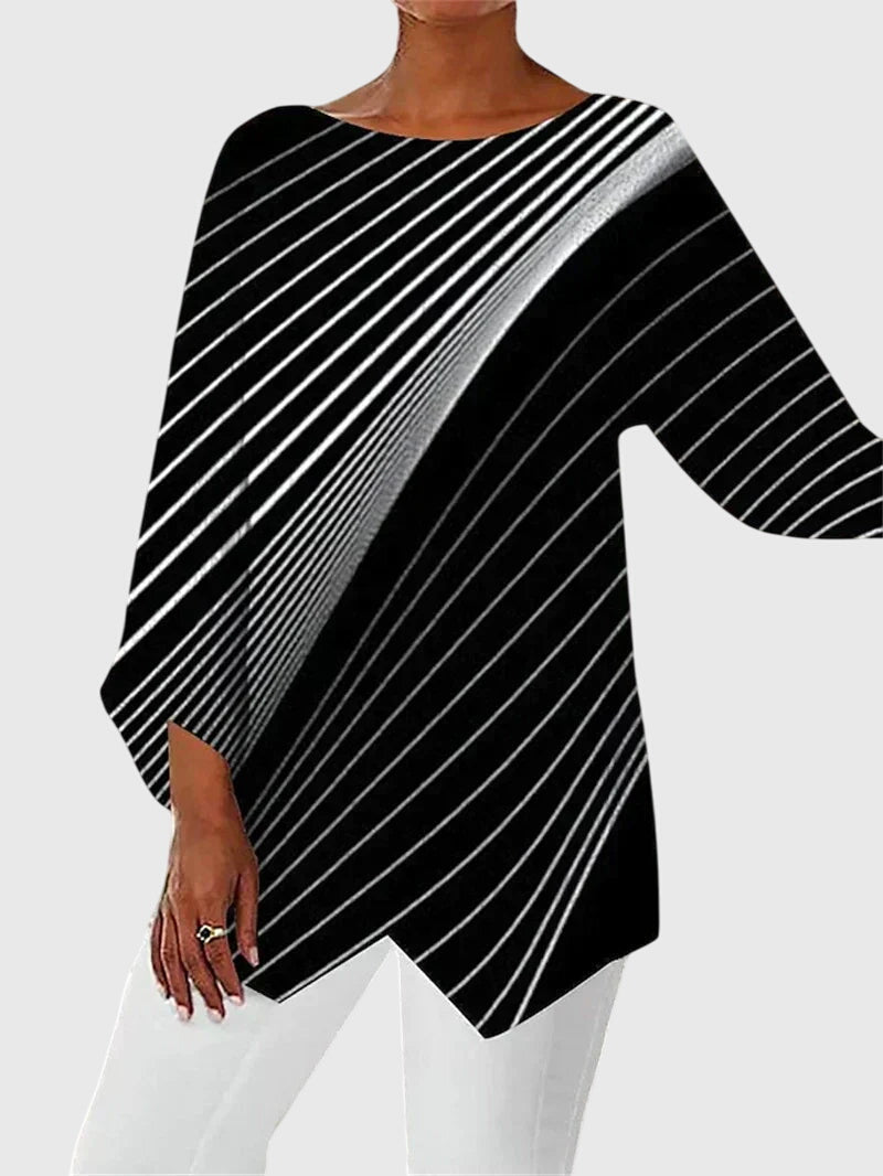 Alayah | Elegant Crew Neck Top