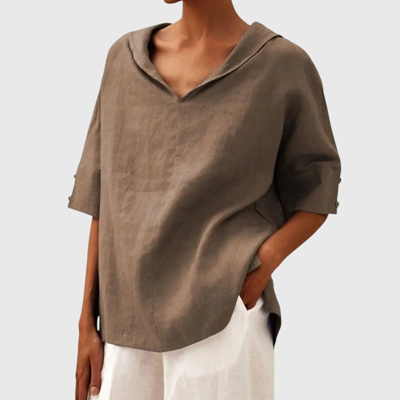Ayla | Blus - Brun