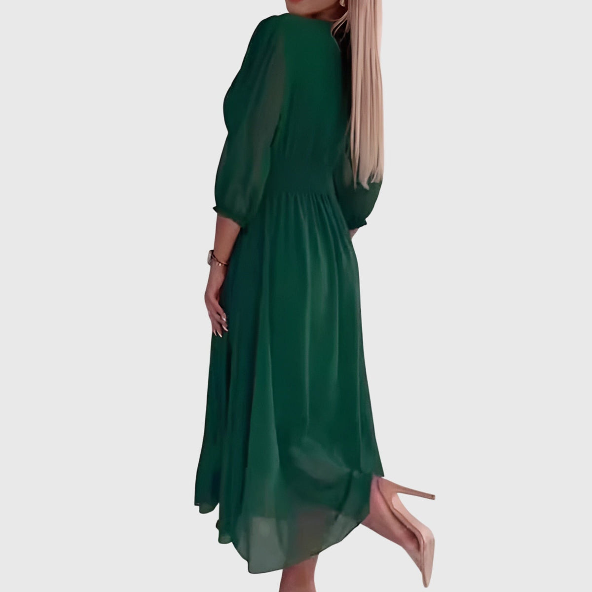 Chloe | Lätt Silkes Chiffon Klänning