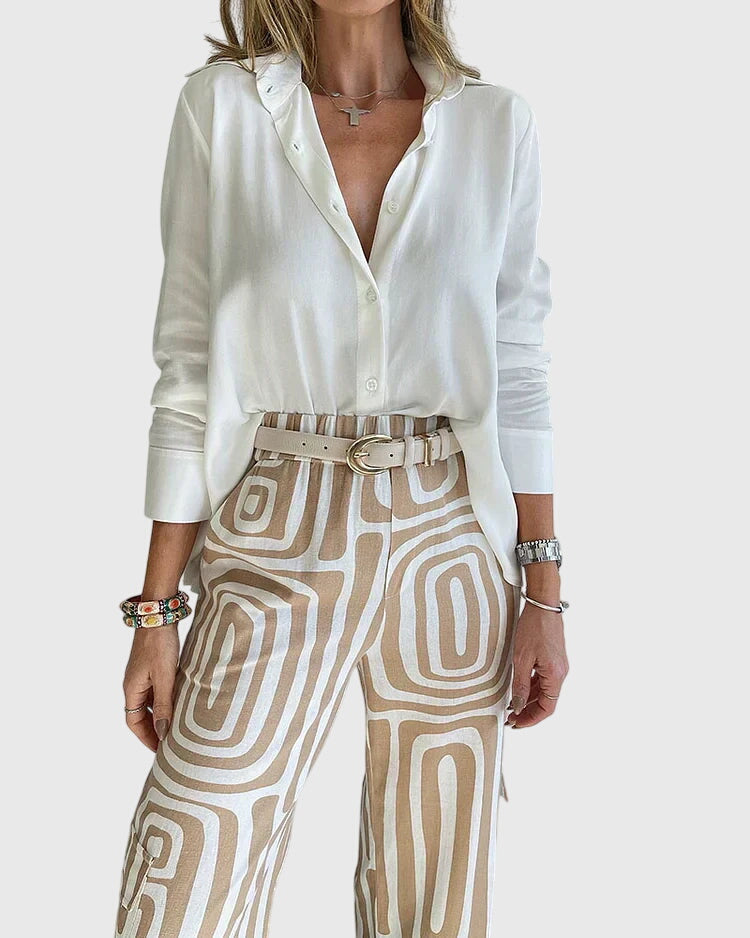Emilia | Stilsäkra Byxor + Gratis Blus & Bälte